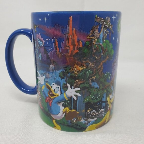 Walt Disney World Large Coffee Mug Fireworks Disney Castle Authentic Original - Picture 5 of 12